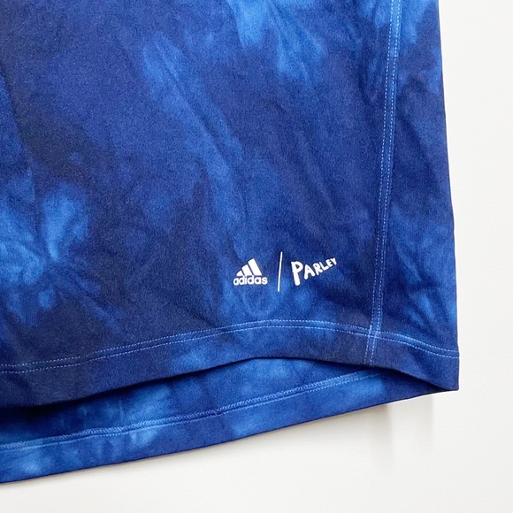 Adidas Parley For The Oceans Tie-Dye Short Sleeve T Shirt Blue Mens Medium - Picture 4 of 6